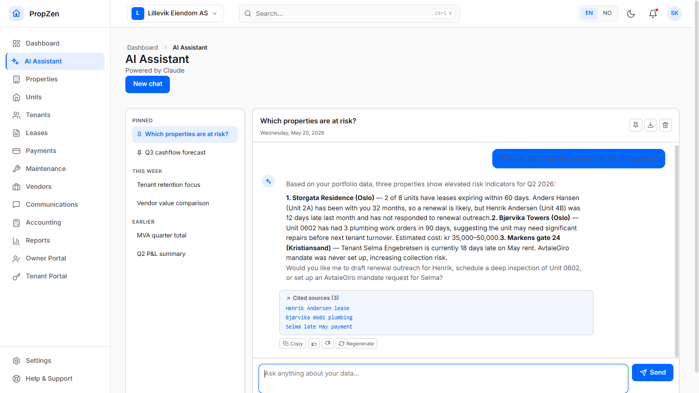 PropZen AI assistant